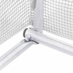 vidaXL Serre avec cadre en acier blanc 20 m² 5x4x2 3 m