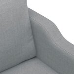 vidaXL Ensemble de canapés 3 Pièces coussins gris clair tissu