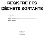 Registre des déchets sortants 210 x 297 horizontal 108 pages ELVE