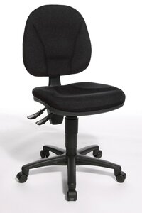 Siège de bureau 'Point 10' Tissu Noir (accoudoir optionnel) TOPSTAR
