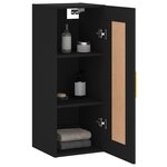 vidaXL Armoire murale noir 34 5x34x90 cm bois d'ingénierie