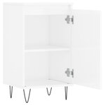 vidaXL Buffet blanc brillant 40x35x70 cm bois d'ingénierie