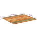 vidaXL Dessus de table rectangulaire 70x80 cm 25-27 mm Bois récupéré
