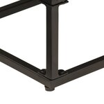 vidaXL Buffet noir 55x30x76 cm bois massif de manguier et fer