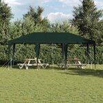 vidaXL Tente de fête Verte 6x4 m PE