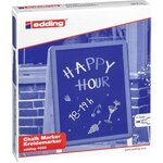 Marqueur craie liquide 4090 vert 4-15 mm x 5 EDDING