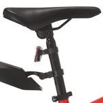 vidaXL Vélo de montagne 21 vitesses Roues de 26 pouces 36 cm Rouge