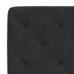 vidaXL Cadre de lit avec lumières LED noir 90x200 cm velours