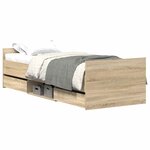 vidaXL Cadre de lit sans matelas chêne sonoma 90x200 cm