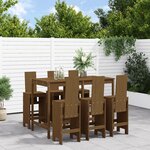vidaXL Ensemble de bar de jardin 7 Pièces marron miel bois de pin massif