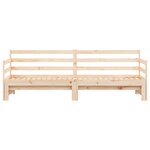vidaXL Lit de jour avec lit gigogne 80x200 cm bois de pin massif