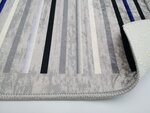 Tapis de salon à rayures 160 x 230 cm - Gris
