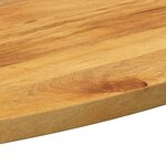 vidaXL Dessus de table 100x50x2 5 cm ovale bois massif de manguier