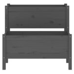 vidaXL Jardinière Gris 84 5x84x75 cm Bois massif de pin