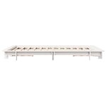 vidaXL Cadre de lit sans matelas blanc 120x190 cm bois de pin massif