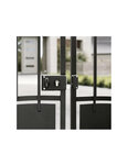 THIRARD - Boitier de serrure horizontale en applique double entrée à fouillot  droite  axe 55mm  140x88mm  noir