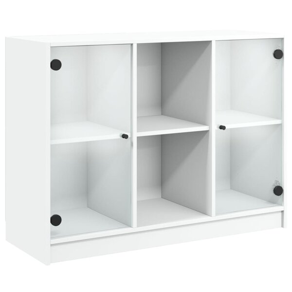 vidaXL Buffet blanc 101 5x37x75 5 cm bois d'ingénierie