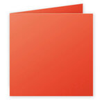 Paquet de 25 cartes pliées 210g 135x135 rouge corail clairefontaine
