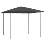 vidaXL Belvédère 3x3x2 6 m Anthracite 160 g/m²