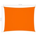 vidaXL Voile de parasol Tissu Oxford rectangulaire 3 5x4 5 m Orange