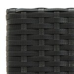vidaXL Tabourets de bar lot de 4 noir résine tressée
