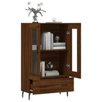 vidaXL Buffet haut chêne marron 69 5x31x115 cm bois d'ingénierie