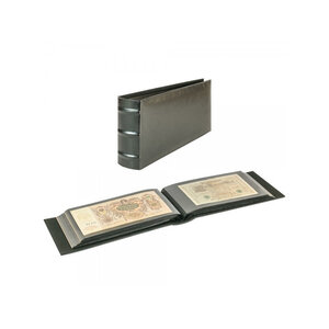 Album Firmo L pour ranger 108 billets de banque lettres photos. Couleur - Noir