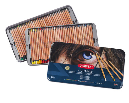 Crayons de couleur Derwent LightFast Boite 72