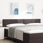 vidaXL Tête de lit Design en Blocs de Diamants Brun Foncé 200 cm Tissu