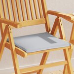 vidaXL Coussins de siège de jardin lot de 2 gris clair 45x45x2cm carré