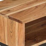vidaXL Meuble TV 160x30x45 cm Bois d'acacia massif
