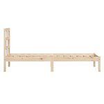 vidaXL Cadre de lit sans matelas bois massif 90x200 cm