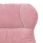 vidaXL Chaise relaxante en velours rose