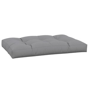 vidaXL Coussin de palette gris 120x80x12 cm tissu