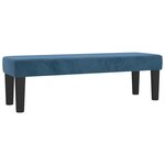 vidaXL Sommier à lattes de lit et matelas Bleu foncé 140x190cm Velours