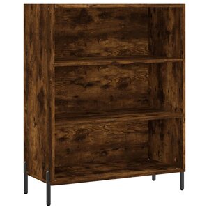 vidaXL Armoire à étagères chêne fumé 69 5x32 5x90 cm bois d'ingénierie
