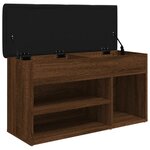 vidaXL Banc à chaussures chêne marron 82x32x45 5 cm bois d'ingénierie