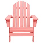 vidaXL Chaise de jardin Adirondack Bois de sapin massif Rose