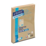 Paquet de 50 pochettes kraft brun c4 229x324 85 g/m² bande de protection gpv