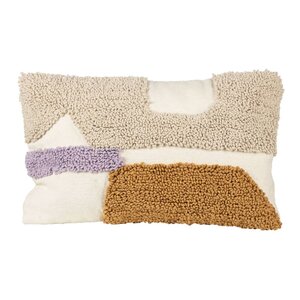 KidsDepot Coussin Kaya 50x30 cm Coton Lilas