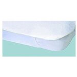 Protège-matelas Alese imperméable 80 x 190 cm blanc