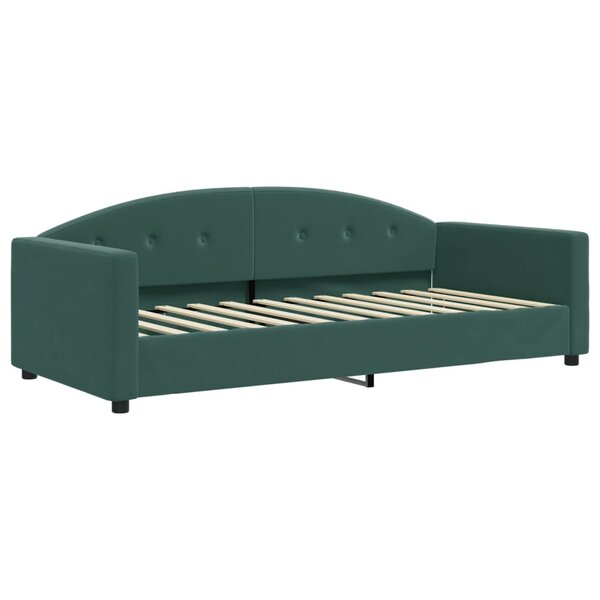 vidaXL Lit de repos vert foncé 90x200 cm velours