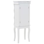 vidaXL Armoire à bijoux sur pieds Blanc