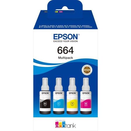 Multipack 4 couleurs EcoTank 664