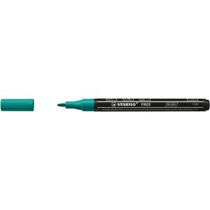 Marqueur pointe fine FREE acrylic T100 vert turquoise STABILO