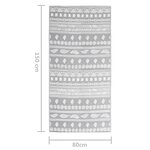 vidaXL Tapis d'extérieur Gris 80x150 cm PP