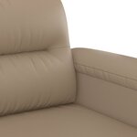 vidaXL Canapé à 2 places Cappuccino 140 cm Similicuir