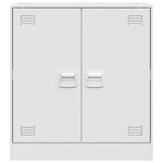vidaXL Buffet blanc 67x39x73 cm acier