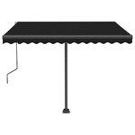 vidaXL Auvent automatique sur pied 300x250 cm Anthracite