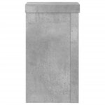 vidaXL Supports pour plantes 2 Pièces gris béton bois d'ingénierie